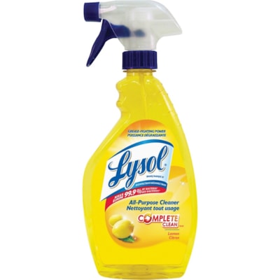Lysol - Nettoyant désinfectant - Pour Mur, Évier, Fibre de verre, Acier inoxydable, Surface en plastique, Comptoir, Appareils ménagers - Aérosol - 650 mL - Citron Arôme - Tue les germes, Désinfectant - Citron - 1 chaque PISTOLET VARORISATEUR 
