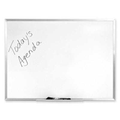 Quartet Economy Melamine Whiteboard - 48" (1219.20 mm) Width x 36" (914.40 mm) Height - Anodized Aluminum Frame ALUM. FRAME QUARTET