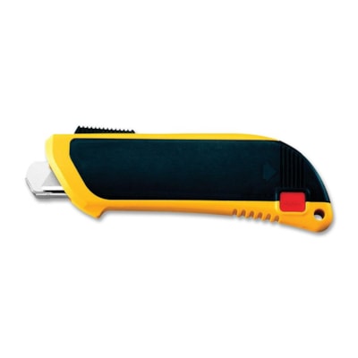 Olfa Flex-Guard Safety Knife - Refillable - Yellow, Black - 1 Each BLADE GUARD FIBERGLASS-REINFORCED HANDLE
