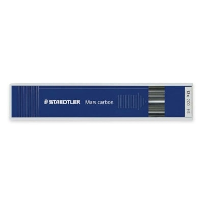 Staedtler Mars Lumograph Drawing Leads - Graphite Black Lead - 12 / Pack 12 PER PACK  130 MM LONG USE ON PAPER & DRAWING CARD