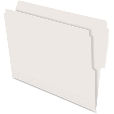 Pendaflex Letter Recycled Top Tab File Folder - 8 1/2" (215.90 mm) x 11" (279.40 mm) - End Tab Location - Ivory - 10% Recycled - 100 / Box TAB-END-TAB-LTR SIZE 10% PCW