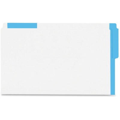 Pendaflex Legal Recycled Top Tab File Folder - Top Tab Location - 10.5 pt. (3.70 mm) - Dark Blue - 10% Recycled - 100 / Box 10-1/2 PT FULLY BLEACHED KRAFT 1/2 TAB  10% PCW