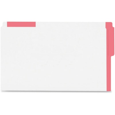Pendaflex Legal Recycled Top Tab File Folder - Top Tab Location - 10.5 pt. (3.70 mm) - Red - 10% Recycled - 100 / Box 10-1/2 PT FULLY BLEACHED KRAFT 1/2 TAB  10% PCW