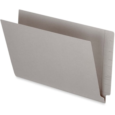 Pendaflex Legal Recycled End Tab File Folder - 3/4" (19.05 mm) Expansion - 13.5 pt. (4.75 mm) - Gray - Heavyweight - 10% Recycled - 50 / Box PENDAFLEX 10%PCW STRAIGHT TAB 