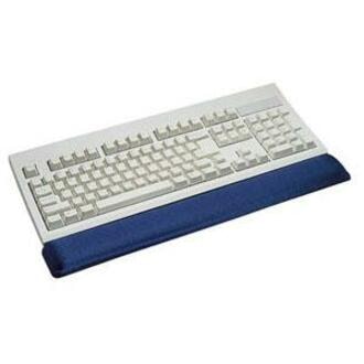 First Base Keyboard Wrist Rest - 18" (457.20 mm) x 2.25" (57.15 mm) x 0.75" (19.05 mm) Dimension - Blue SUPER GEL  NON-ABRASIVE LYCRA PROVIDE FULL ERGO WRIST SUPPRT