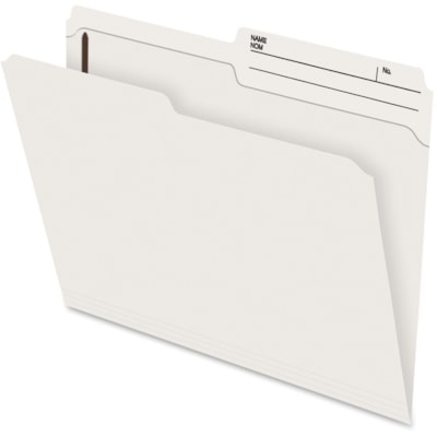 Pendaflex 1/2 Onglet coupé format lettre Recyclé Chemise à dossier à onglet supérieur - 8 1/2 po (215,90 mm) x 11 po (279,40 mm) - 2 po (50,80 mm) pour Dossier - Haut Position supérieure - Droite Position d'onglet - Ivoire - 10% Recyclé - 100 / boîte SLIMTRIM 2 PO ONGLET DROIT RENFORCÉ KRAFT 10-1/2PT