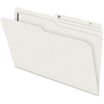 Pendaflex 1/2 Onglet coupé format légal Recyclé Chemise à dossier à onglet supérieur - 8 1/2 po (215,90 mm) x 14 po (355,60 mm) - 2 po (50,80 mm) pour Dossier - Haut Position supérieure - Droite Position d'onglet - Ivoire - 10% Recyclé - 1 chaque SLIMTRIM 2 PO ONGLET DROIT RENFORCÉ KRAFT 10-1/2PT