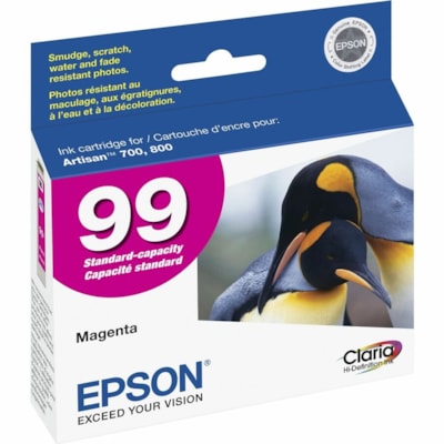 Epson Claria No. 99 Original Ink Cartridge - Inkjet - Magenta - 1 Each Epson Artisan 700  Epson Artis an 800