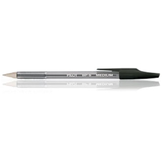 Pilot Better Ball Stick Pen - Black Ink - Crystal Barrel MEDIUM BLACK 