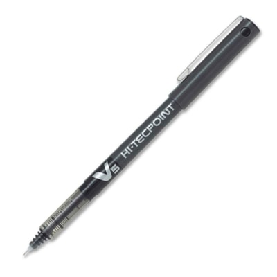 Pilot Precise Rolling Ball Pen - Black Ink X-FINE .5MM LINE LIQUID INK DISPOSABLE PILOT V5