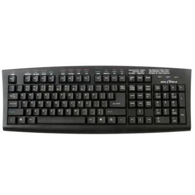 Seal Shield Machine Washable Medical Grade Keyboard - Cable Connectivity - USB, PS/2 Interface - English, French - Membrane Keyswitch l Grade Keyboard - Dishwasher Safe (Black)(USB)