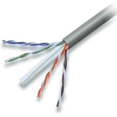 Belkin Cat.6 Bulk Cable - 500 ft (152.40 m) Category 6 Network Cable - First End: Bare Wire - Second End: Bare Wire - White R;23AWG; 500  WHITE 