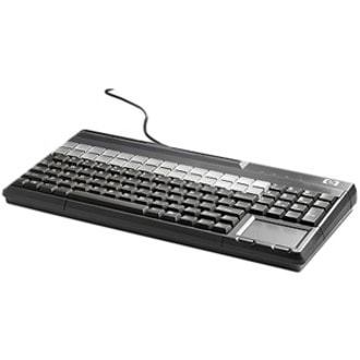 HP FK221AA POS Keyboard - 106 Keys - QWERTY Layout - 28 Relegendable Keys - USB  programmable  28 relegendable   Key Section IP54 -