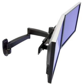Ergotron 200 Dual Monitor Arm - 5.9 kg - Black des: wall mount bracket  2 ext ensions  crossbar an
