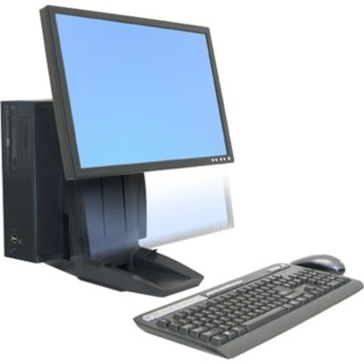Ergotron Neo-Flex All-In-One Lift Stand - 15" to 24" Screen Support - 37 lb (16782.92 g) Load Capacity - Flat Panel Display Type Supported - 24" (609.60 mm) Height x 8" (203.20 mm) Width x 19.80" (502.92 mm) Depth - Black ift Stand.Mount both a CPU and  display.Maximum CPU