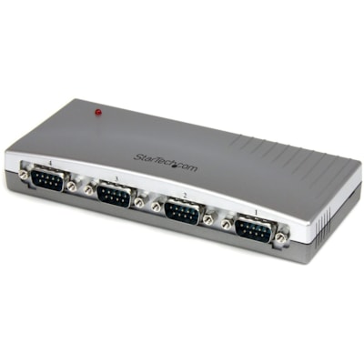 StarTech.com USB to Serial Adapter Hub - 4 Port - Bus Powered - DB9 (9-pin) - USB Serial - FTDI USB to Serial Adapter - Add four RS232 serial ports to any notebook or desktop computer using a single USB port - USB to Serial - USB to RS232 - USB to DB9 - USB to serial Adapter - USB to serial port  any notebook or desktop compu ter using a single U