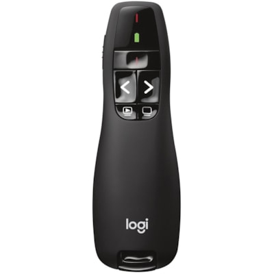 Logitech R400 Wireless Presenter - Laser - Wireless - 49.21 ft (15000 mm) - Radio Frequency - 2.40 GHz - Black - USB - 1 Each  