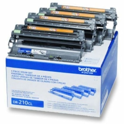 Brother - Tambour de remplacement DR210CL - Laser Print Technology - 15000 - Noir, Cyan, Jaune, Magenta - 4 / Carton 9120/9320  CAPACITÉ 15000 PGS TONER-TAMBOUR