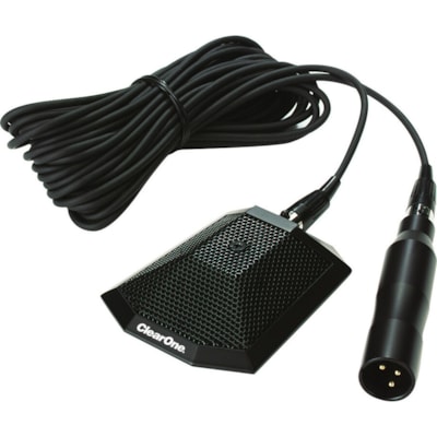 ClearOne Wired Electret Condenser, Condenser Microphone - 26.2 ft (8 m) - 50 Hz to 18 kHz - 250 Ohm -65 dB - XLR  W/CABLE 