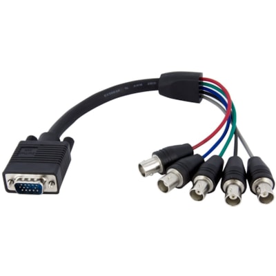 AV Cables - 1-VGA (15 pin  Hig h Density D-Sub) Left Connecto r - Male Left Gender