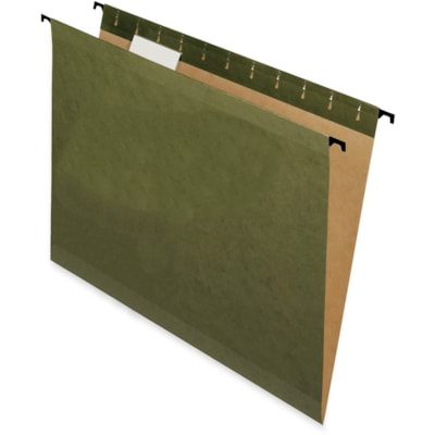 Pendaflex SureHook Letter Recycled Hanging Folder - 8 1/2" (215.90 mm) x 11" (279.40 mm) - Green - 10% Recycled - 20 / Box STANDARD GREEN LETTER  SFI