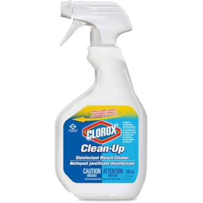 Clorox Clean-Up 0 Cleaner with Bleach - For Nonporous Surface, Restroom, Floor, Fiberglass, Tile, Countertop, Sink, Toilet Bowl, Hard Surface, ... - 32 fl oz (1 quart) - Disinfectant - 1 Each  