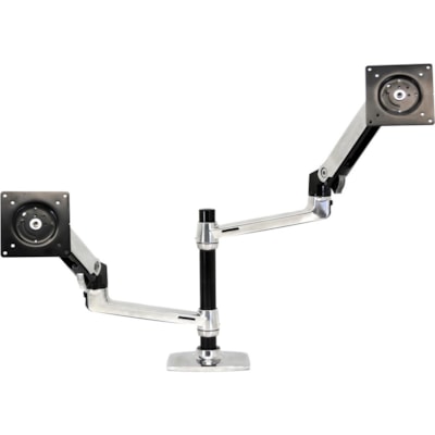 Ergotron 45-248-026 Mounting Arm for Notebook - 40 lb (18143.69 g) Load Capacity - 75 x 75, 100 x 100 - VESA Mount Compatible  Polished Aluminum - Extra fle xibility: Each arm l