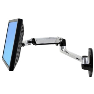 Ergotron Mounting Arm for LCD Monitor, Monitor, TV - Polished Aluminum - 34" Screen Support - 24.91 lb (11300 g) Load Capacity - 100 x 100, 75 x 75 - VESA Mount Compatible - Aluminum  space and discover your most productive self  tha