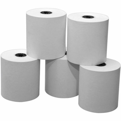 Mcdermid Paper Converters - Papier imprimable TO1-5105 - 2 1/4 po (57,15 mm) x 185 pi (56,39 m) - 55 g/m² Grammage - 50 / Carton 50 ROULEAUX PAR CARTON 