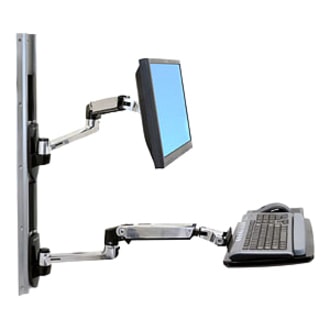 Ergotron 45-247-026 Wall Mount for Flat Panel Display - Aluminum - 24" Screen Support - 20 lb (9071.85 g) Load Capacity - VESA Mount Compatible luminum - Shipping Dimensions:  94 x 56 x 19 cm