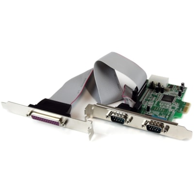 StarTech.com 2S1P PCIe Parallel Serial Combo Card - Add 1 parallel port and 2 RS-232 serial ports to your standard or low-profile computer through a PCI Express expansion slot - pci express serial parallel card - pci express serial card - pci express parallel card - pcie serial parallel - pci expres OEXCD 