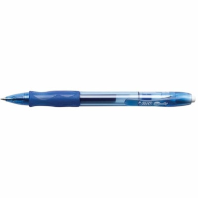 BIC Gel-ocity Original Blue Gel Pens, Medium Point (0.7mm), 12-Count Pack, Retractable Gel Pens With Comfortable Grip - 0.7 mm (0.03") Medium Pen Point - Retractable - Blue Ink - Gel-based - Translucent Barrel - 1 Each RETRACTABLE 