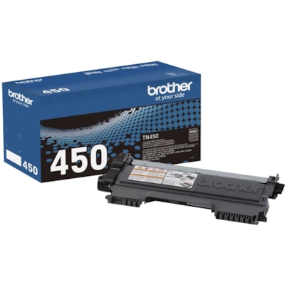 Brother TN450 Toner Cartridge - Laser - High Yield - 2600 Pages - Black - 1 Each HL-2230 2240 2270DW 2280DW HI YIELD 2600