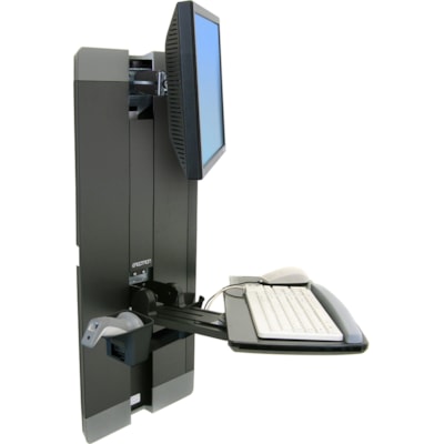 Ergotron StyleView Lift for Flat Panel Display, Keyboard, Mouse - Black - 24" Screen Support - 33 lb (14968.55 g) Load Capacity - 75 x 75, 100 x 100 - VESA Mount Compatible - Steel FT  PATIENT ROOM  CHG 