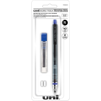 uni® KuruToga Mechanical Pencil Starter Set - 0.5 mm Lead - Refillable - 1 Each .5MM STARTER SET 