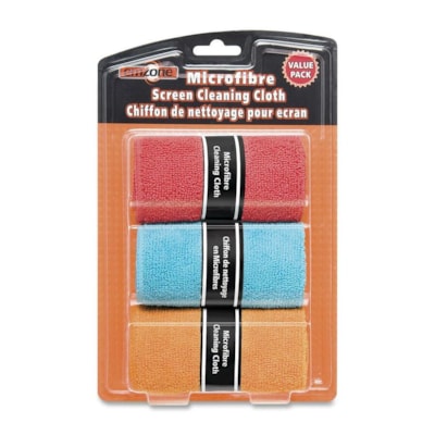 Empack Screen Cleaning Cloth - For Display Screen, Notebook, Digital Camera - Non-abrasive, Lint-free, Washable - MicroFiber - 3 / Pack GENTLY DUSTS AND CLEANS 3 CLOTH VALUE PACK