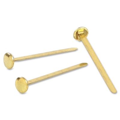 ACCO Round Head Paper Fastener - 2" (50.80 mm) Length x 0.47" (11.89 mm) Diameter - 100 / Box 2" ROUND HEAD 