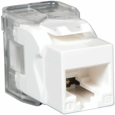 Tripp Lite by Eaton Connecteur réseau N238-001-WH-TF - Blanc 6/5e Keystone Jack - White  TA A - RJ45 (FEMALE)  1