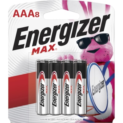 Energizer MAX Alkaline AAA Batteries - For Multipurpose - AAA - 1.5 V DC - 8 / Pack ALKALINE  LONG LIFE  1.5V 