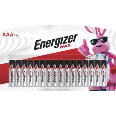 Energizer MAX Alkaline AAA Batteries - For Multipurpose - AAA - 1.5 V DC - 16 / Pack  