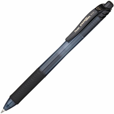 EnerGel-X Retractable Gel Roller, (0.7mm) Metal Tip, Black Ink - Pentel EnerGel X Retractable Liquid Gel Rollerball Pen, Everyday Writing, Office Supplies, School Supplies, 0.7mm Medium Point, Black Ink 0.7MM ROLLERGEL PEN 