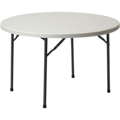 Offices To Go LiteLift II Multi Purpose Table - Oyster Gray Round Top - Four Leg Base - 4 Legs - 48" (1219.20 mm) Table Top Diameter - Charcoal - Polypropylene Top Material 48" ROUND  OYSTER GLOBAL