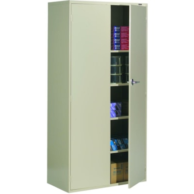 Global - Armoire de rangement 9300 - largeur de 36 po (914,40 mm) x profondeur de 18 po (457,20 mm) x hauteur de 72 po (1828,80 mm) - 2 x Door(s) - Patin de nivellement, Verrouillable - Nevada 1TABLETTE FIXE &1 AJUST.SABLE GLOBAL  36"L X 18"P X 72"H