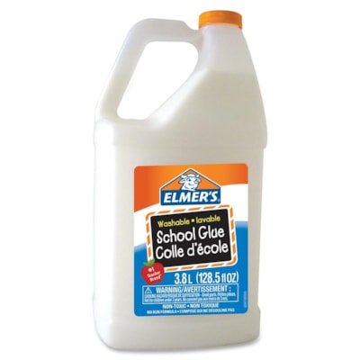 Colle scolaire Elmer's - 1 gal (3800 mL) - Blanc - 1 chaque  