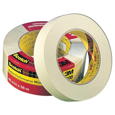 Scotch 2308 Masking Tape - 60.1 yd (55 m) Length x 0.47" (12 mm) Width - For Masking - 1 Each  