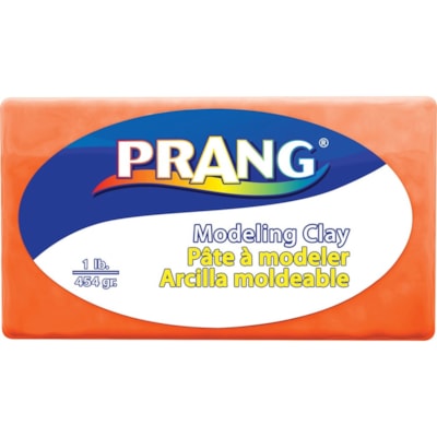 Prang Modeling Clay - Clay Craft - Orange - 1 / Pack 1LB BLOCK 