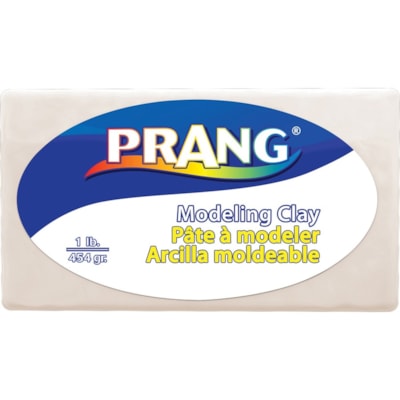 Prang - Pâte à modeler - Artisanat argile - Blanc - 1 / emballage BLOC DE 1 LB 