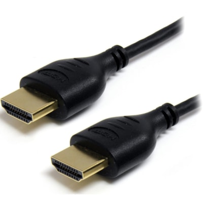 StarTech.com 6ft Slim HDMI Cable, 4K High Speed HDMI Cable with Ethernet, 4K 30Hz UHD HDMI Cord 36AWG, 4K HDMI 1.4 Video/Display Cable - 6ft/1.8m Slim HDMI Cable with Ethernet; 4K (3840x2160p 30Hz)/Full HD 1080p/10.2 Gbps bandwidth/8Ch Audio - Ultra HD slim (0.14"/3.6mm OD) cable - 36AWG/gold-plated  CABL 