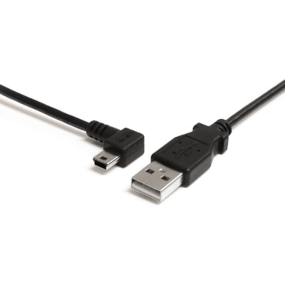 StarTech.com 3 ft Mini USB Cable - A to Left Angle Mini B - Connect your Mini USB devices, with the cable out of the way  ADAP 