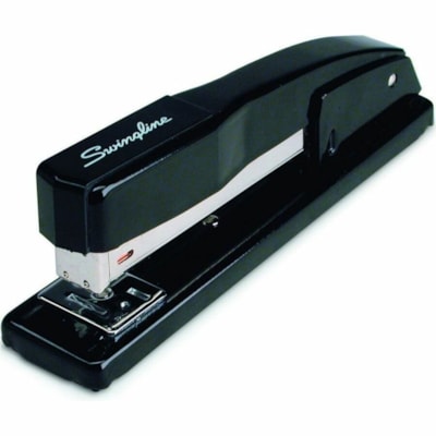 Swingline Commercial Desk Stapler - Staples Upto 20 Sheet - Holds Upto 210 Staple - Full Strip - Black - Metal STANDARD STAPLES SWINGLINE 20 SHEET CAPACITY